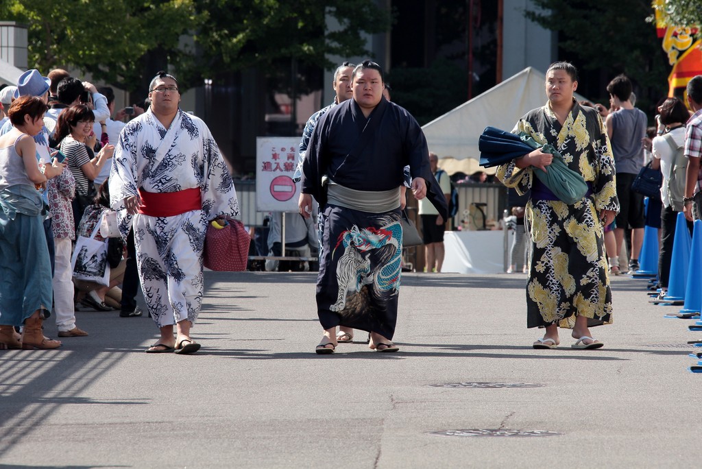 Yokozuna 横綱 sumo rikishi お相撲さん star sumo wrestler Tokyo Japan