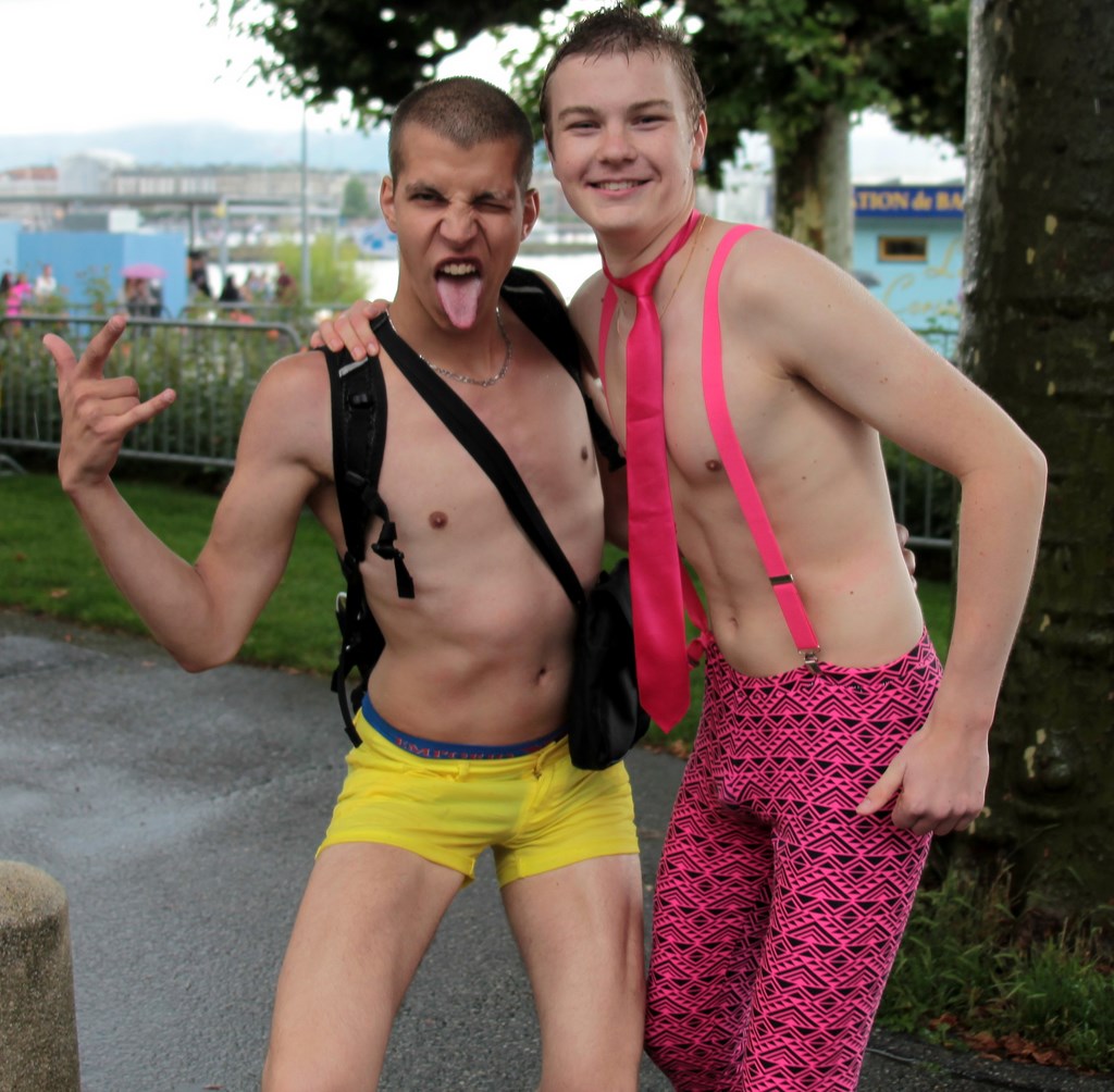 Proud to be gay Lake Parade Geneva Swiss