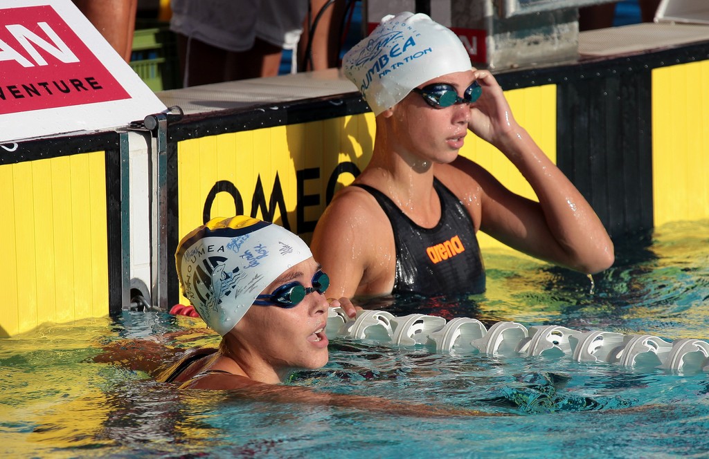 Dumbéa Natation maillot bain Arena jeunes filles Meeting Qantas 2014 Nouvelle-Calédonie