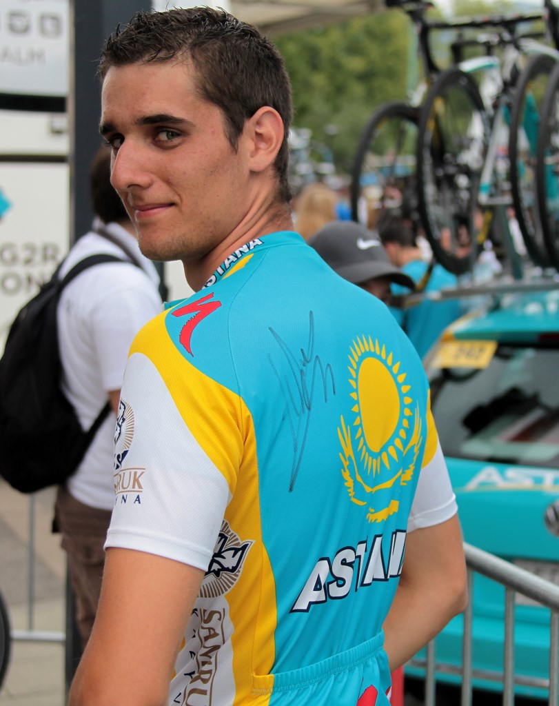 Autographe de Vinokourov équipe Astana Tour de France 2014