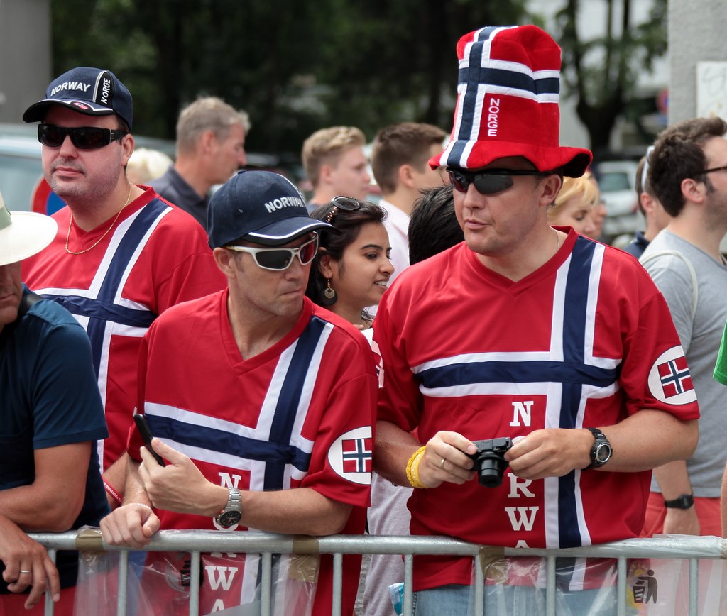 Tour de France 2014 supporter Norvegien 