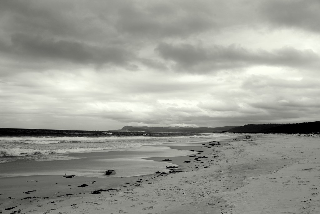 Clouds in the sky Tasmania Australia Black and White Picture