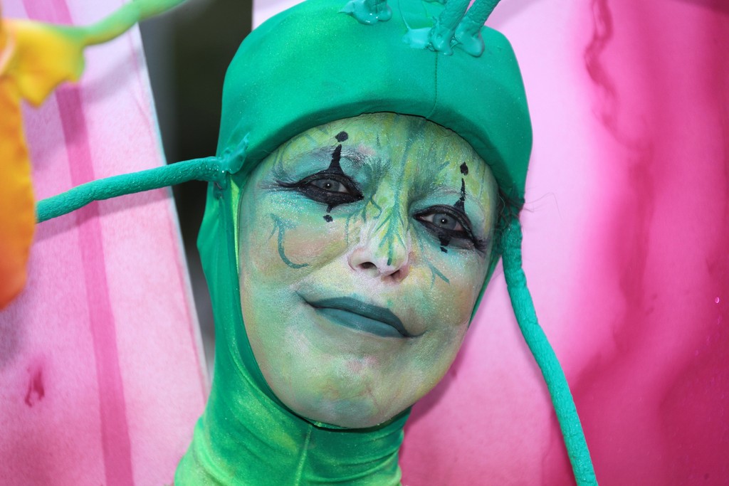 Maquillage floral couleur Carnaval de Nouméa Nouvelle-Calédonie