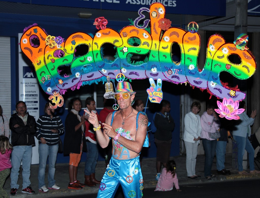 Peace and love Homme déguisement Carnaval de Nouméa 2015 Nouvelle-Calédonie