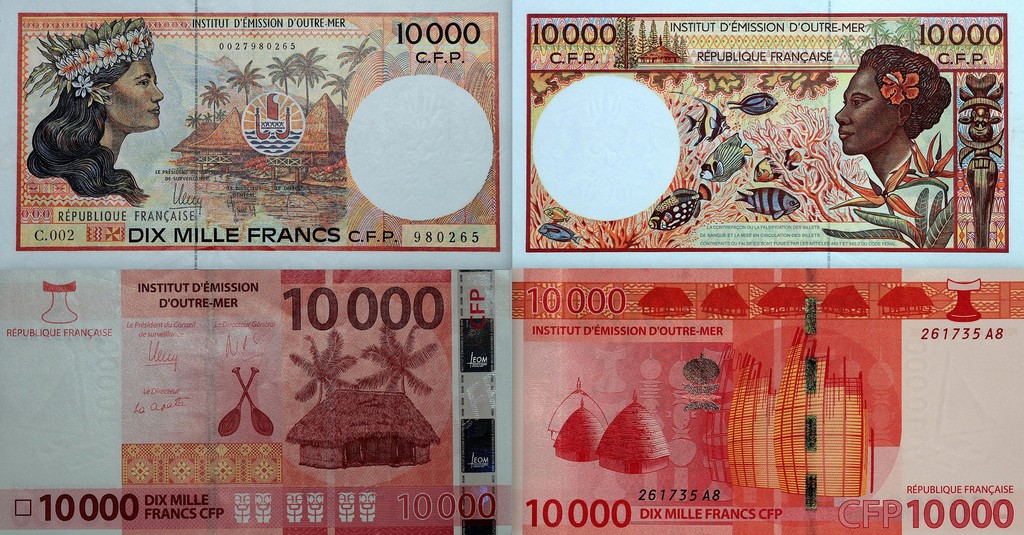 Billet banque CFP 10000 francs Pacifique Nouvelle-Calédonie Histoire guide pratique