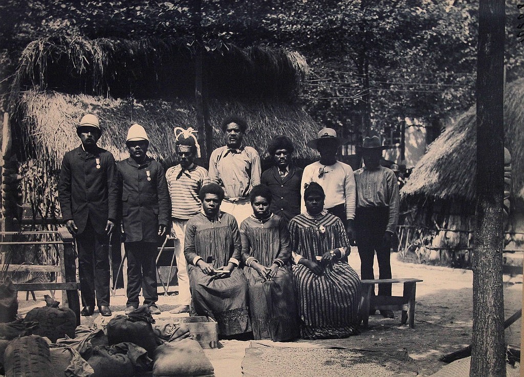 Habitant village canaque Paris 1889 France Pita fils du grand chef Gélima Badimoin Kaoupa chef de Moindou