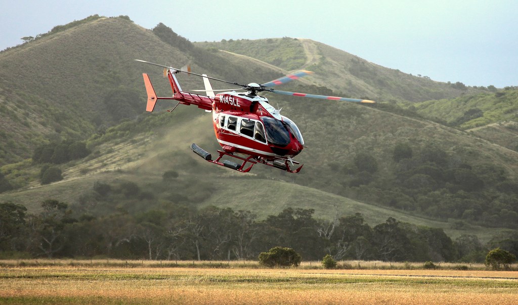 New Caledonia Poe airport Bourail Helicopter N145LL EUROCOPTER GMBH BK 117