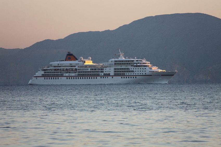 Europa luxury cruise ship Khasab Mussandam Peninsula Sultanat Oman