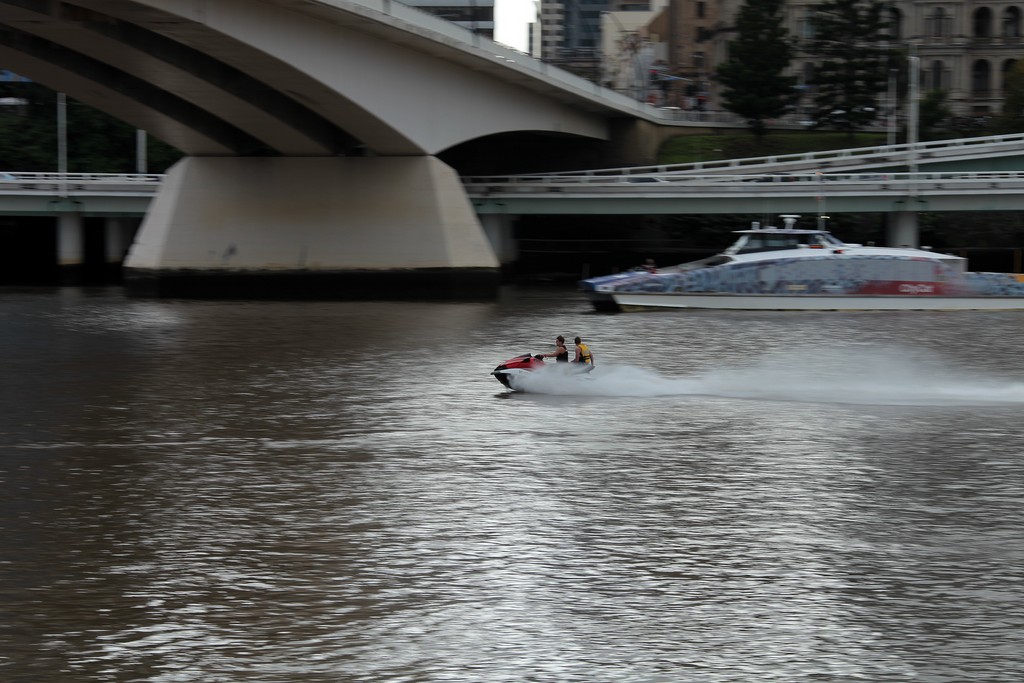 Jet ski on Brisbane river water sport Australia