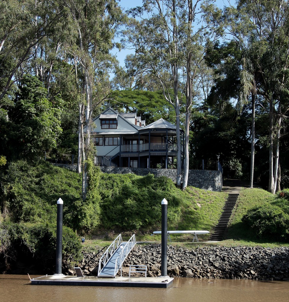 Maison architecture Brisbane Australie maison riviere ponton