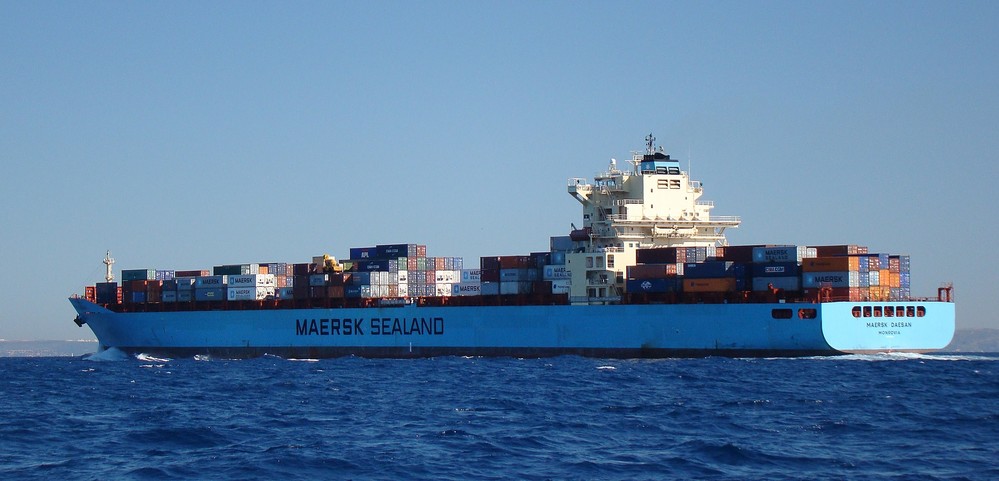 Navire porte-conteneurs Maersk Daesan Port de Marseille France