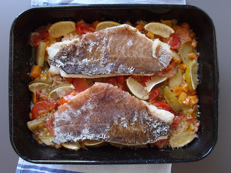 Loche Saumonée au four recette de poisson cuisine facile plat original citronnelle gingembre oignon fish recipe with ginger 