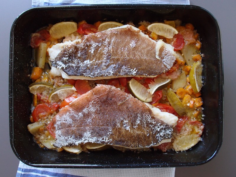 Loche Saumonée au four recette de poisson cuisine facile plat original citronnelle gingembre oignon fish recipe with ginger