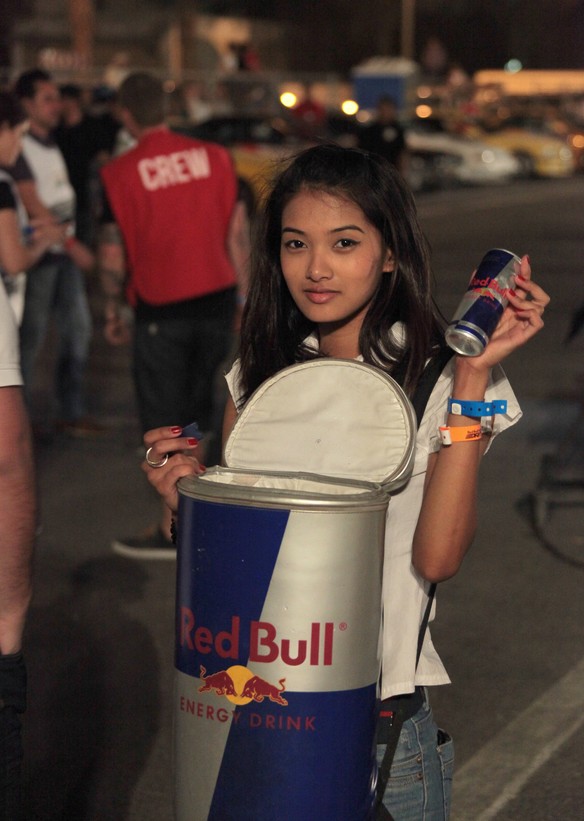 Red Bull sexy commercial exotic model energy drink