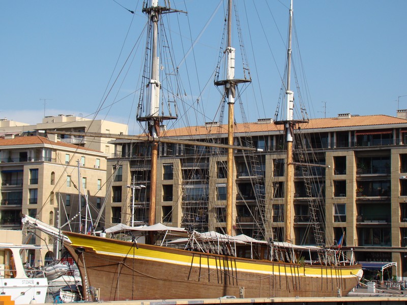 Le Marseillois trois-mâts Vieux-Port Marseille France