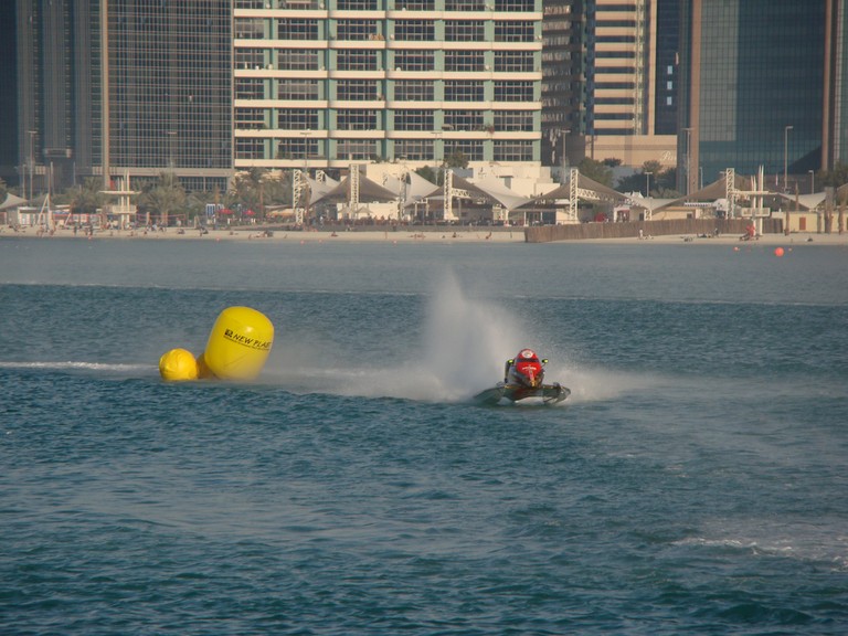 Motonautisme grand prix motonautique d'Abu Dhabi UAE Emirats Arabes Unis Image compétition 