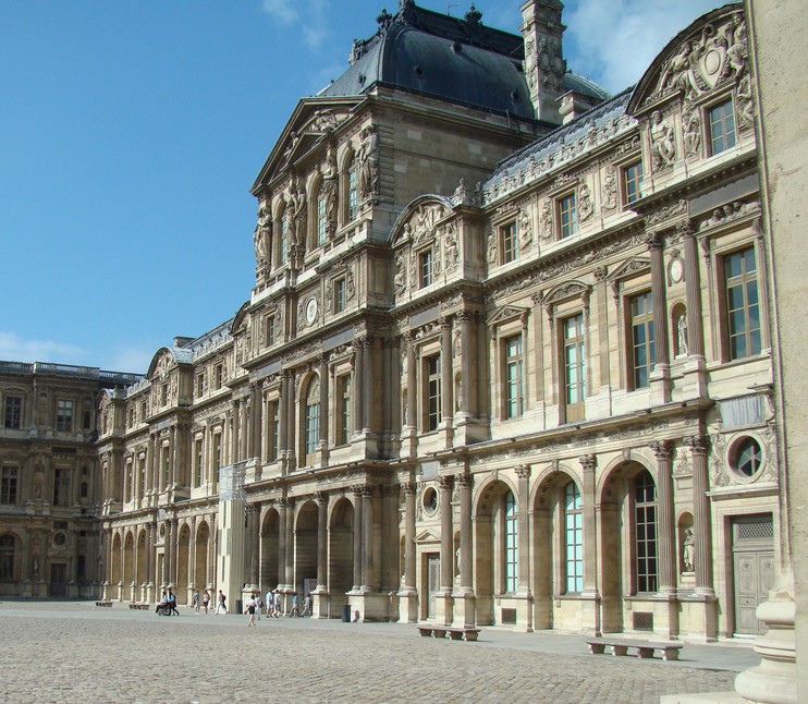 Louvre museum Paris France former residence of the kings of France  Oriental Antiquities, Islamic Art, Egyptian Antiquities, Greek, Etruscan and Roman Antiquities. Paintings, Sculptures, Art objects, Islam and graphic arts