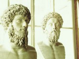 Musée du louvre Paris France buste portrait Lucius Verus co-empereur Marcus Aurelius