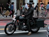 Royal Enfield motorcycle Tokyo Japan street style