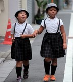 Uniformes traditionnels Japonais Tokyo Jeunes filles écolières