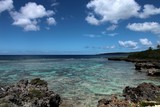 Récif frangeant roche corallienne Lifou île Loyauté Nouvelle-Calédonie