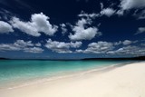 Baie de Chateaubriand plage sable blanc Wé Lifou Iles Loyauté Nouvelle-Calédonie