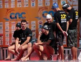 Nageurs avant la course Meeting Qantas CNC piscine Nouvelle-Calédonie