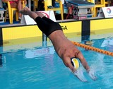 Plongeon actif départ plongé Piscine Natation Nouvelle-Calédonie