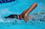 Nageuse en action nage libre Meeting Qantas Nouvelle-Calédonie Piscine du CNC