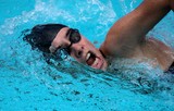 Nageuse visage respiration nage libre technique Nouméa Natation Piscine CNC