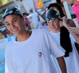 Natation concentration et stress Nouvelle-Calédonie Jeune nageuse sourire