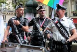 Mister leather france Gay Pride Paris 2014 fiertés lesbiennes gaies bi trans homophobie homosexuel