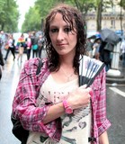 femme Gay Pride Paris 2014 fiertés lesbiennes gaies bi trans homophobie homosexuel