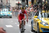 Cycliste cofidis départ fictif étape Grenoble Risoul Tour de France 2014