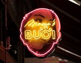 Electric neon street Mama's buoi Restaurant Melbourne Australia