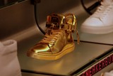 Buscemi 100mm Metallic Gold Mid Top Sneaker Melbourne Australia