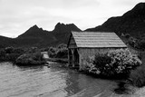 Dove Lake Cradle Mountain Tasmania Black and white picture