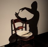 Jannis Kounellis Arte Povera White wall and shadow Mona Museum Hobart Tasmania Australia