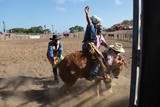 Jeune rodéoman Foire de Koumac et du Nord 2016 Nouvelle-Calédonie