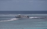 Navire à grande vitesse catamaran Aremiti 5 passe Moorea Polynésie Française