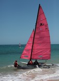 Bluescope race Nouméa plage Anse Vata Hobie cat catamaran Nouvelle-Calédonie