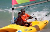 Funboat petit catamaran Bluescope race Nouméa Nouvelle-Calédonie sport nautique