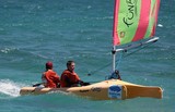 Bluescope race Noumea New Caledonia Funboat sailing craft extremely seaworthy