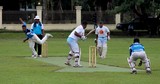 Cricket match in Fiji Fidji player