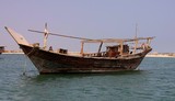 Vieux Dhow au mouillage Abu Dhabi Former ship United Arab Emirate
