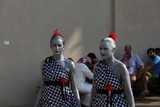 abu dhabi grand prix - oasis village - F1 girls with make-up