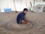 Sultanat d'Oman Vilage Dibba fabrication des nasses à poissons