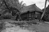 fare sur la plage de moorea polynesie francaise habitation traditionnellle tahiti ile du pacifique
