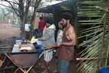 Barbecue brochette cuisson kanak Foire de Thio 2013 Nouvelle-Calédonie