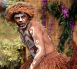 Peinture sur corps Nouvelle-Calédonie body painting tribal New Caledonia Kanak
